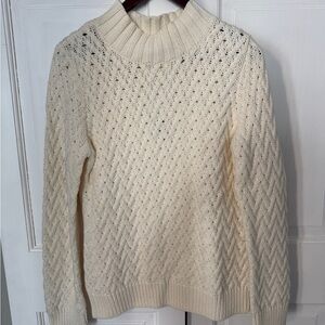 Preswick & Moore Cream Turtleneck Sweater